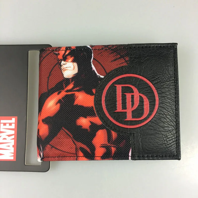 Daredevils Disney Q версия Marvel Мстители кошелек плюшевый Кошелек Капитан Америка человек паук Железный человек Халк портмоне периферийные подарки на день рождения - Цвет: Daredevils