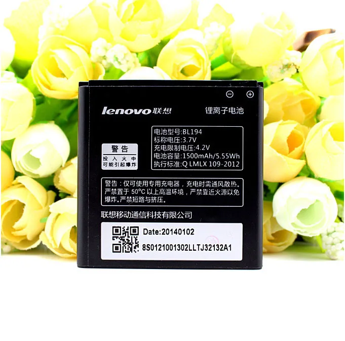 

100% высококачественный аккумулятор для Lenovo A288T A298T A520 A660 A698T A690 A370 A530 BL194 1500 мАч