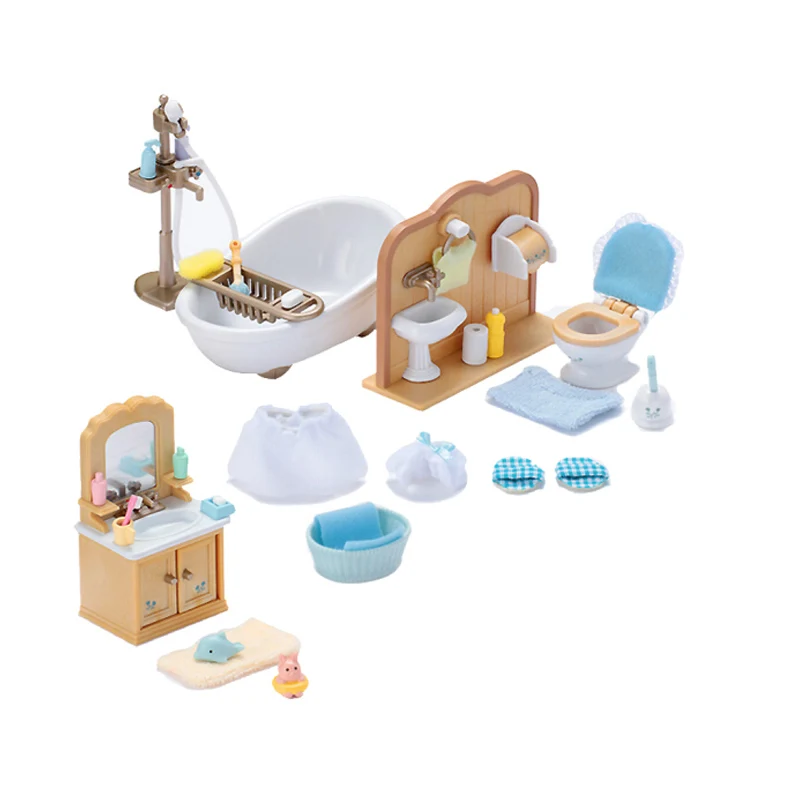 Sylvanian Family кукольный домик аксессуары для мебели ванная комната туалет ванна