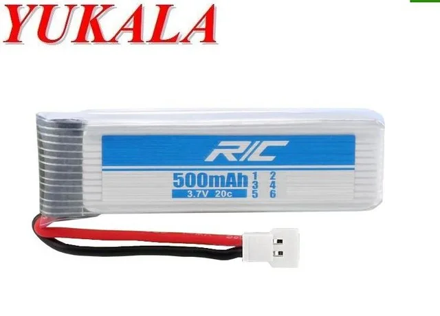 

YUKALA 3,7 v 500Mah литий-полимерный аккумулятор для H37 RC quadcopter 4 шт/партия бесплатная доставка