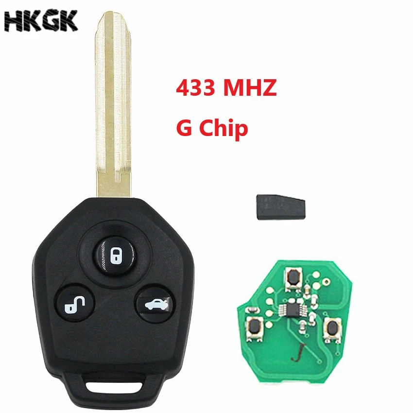 Пульт дистанционного управления для автомобиля с 3 кнопками 433 МГц G чип