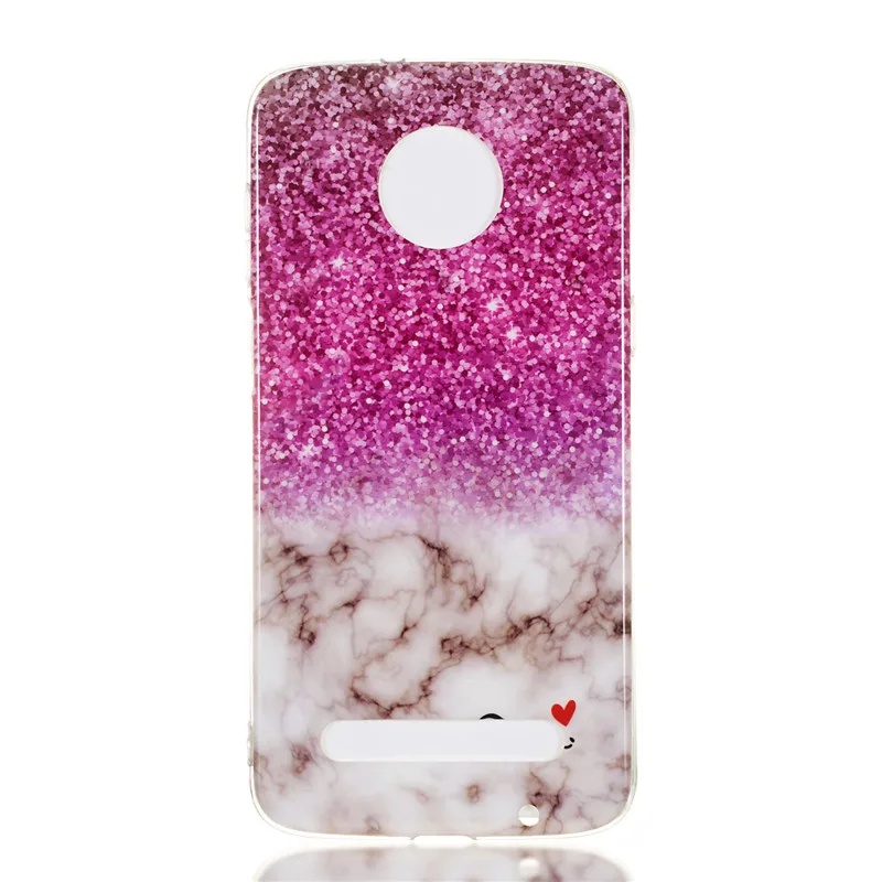 Case For Motorola Moto Z3 Play Soft Silicone Marble Stone Pattern Slim Phone Cover Fundas Coque |