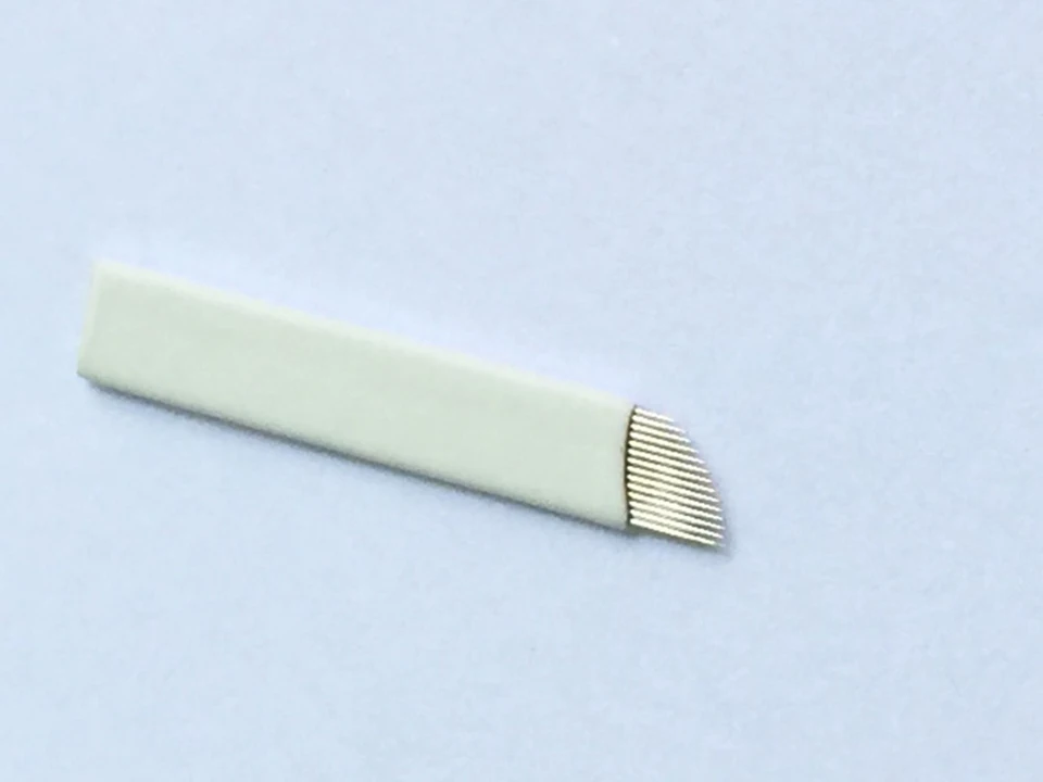 Иглы для микроблейдинга бровей 14 шт. 100 шт.|microblading pin|agujas microbladingmicroblading pins |