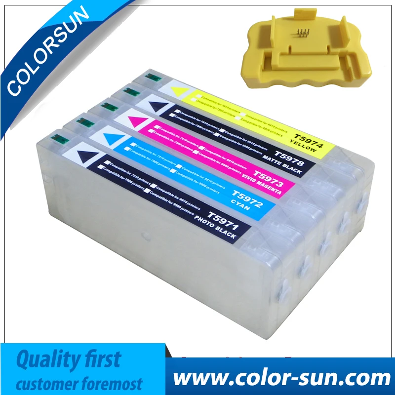 Новый T5971 T5974 T5978 пустой многоразовый картридж с чернилами для Epson Stylus 7700 9700 7710 9710