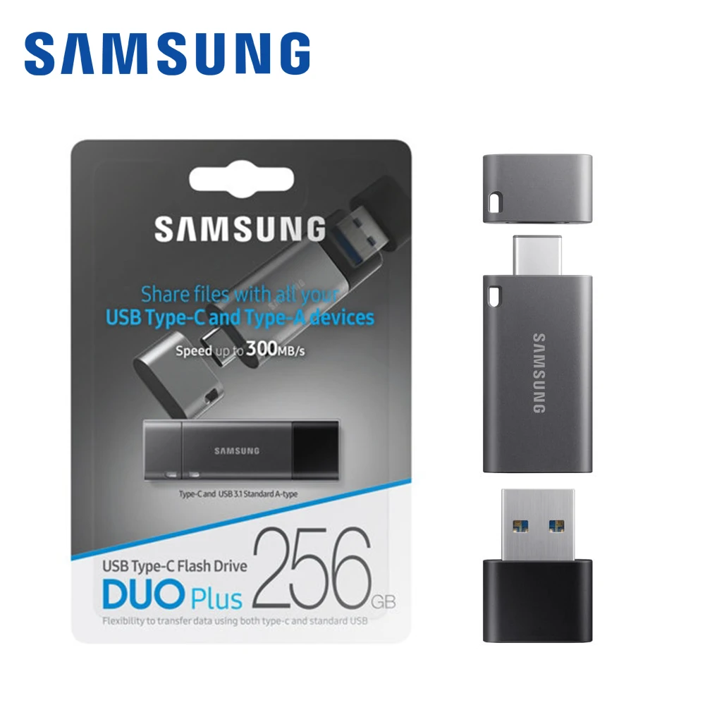 Samsung Тип C USB флэш накопитель 32 ГБ 64 г 128 USB3.1 флешки Скорость до 300 МБ/с. флеш для