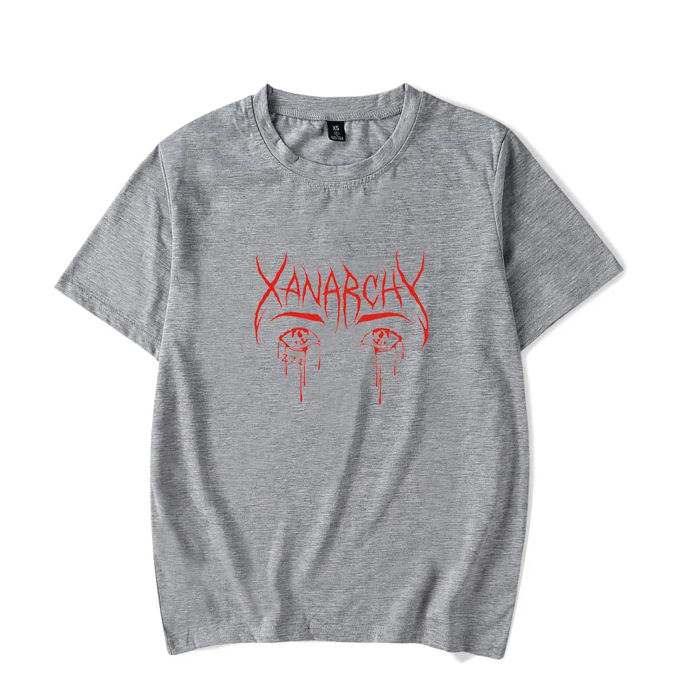 Футболка Lil xan Xanarchy летняя модная футболка большого размера с коротким рукавом и