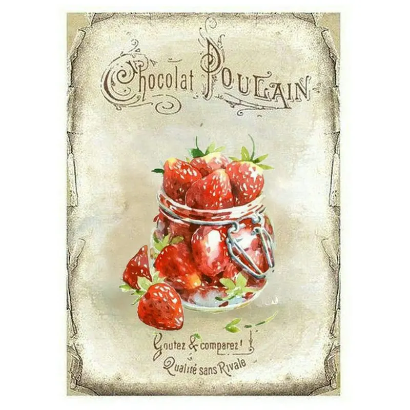 Full square diy 5d diamond painting strawberry icon embroidery home decoration sticker | Дом и сад