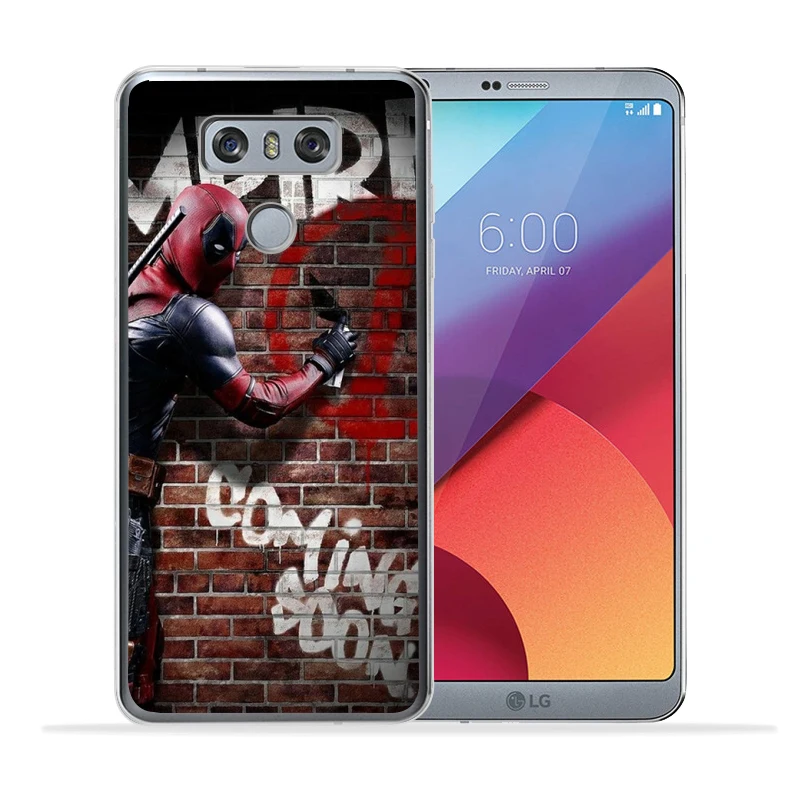 Чехол Marvel для LG G4 G5 G6 V30 Q6 K7 K8 K10 X экран power 2 3 Железный человек Веном Дэдпул Человек-паук задний Чехол