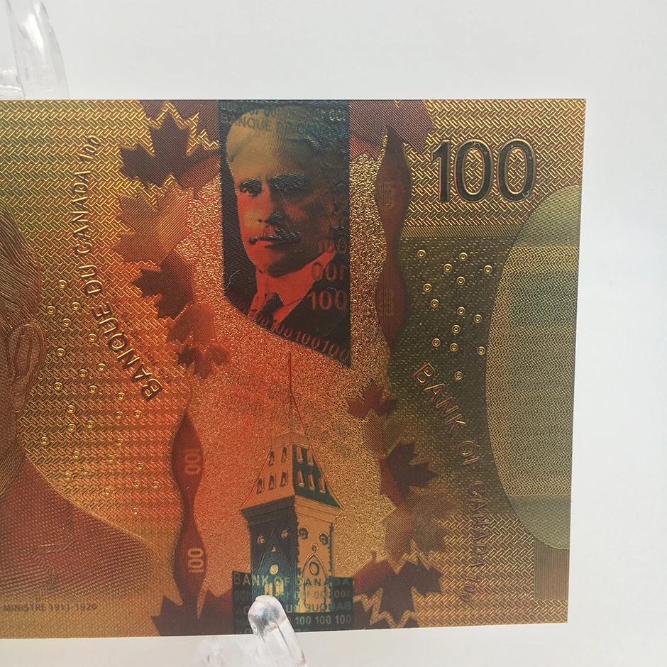 KL 10 шт за лот валюты банка канадский сувенир банкнот 100 долларовые банкноты из