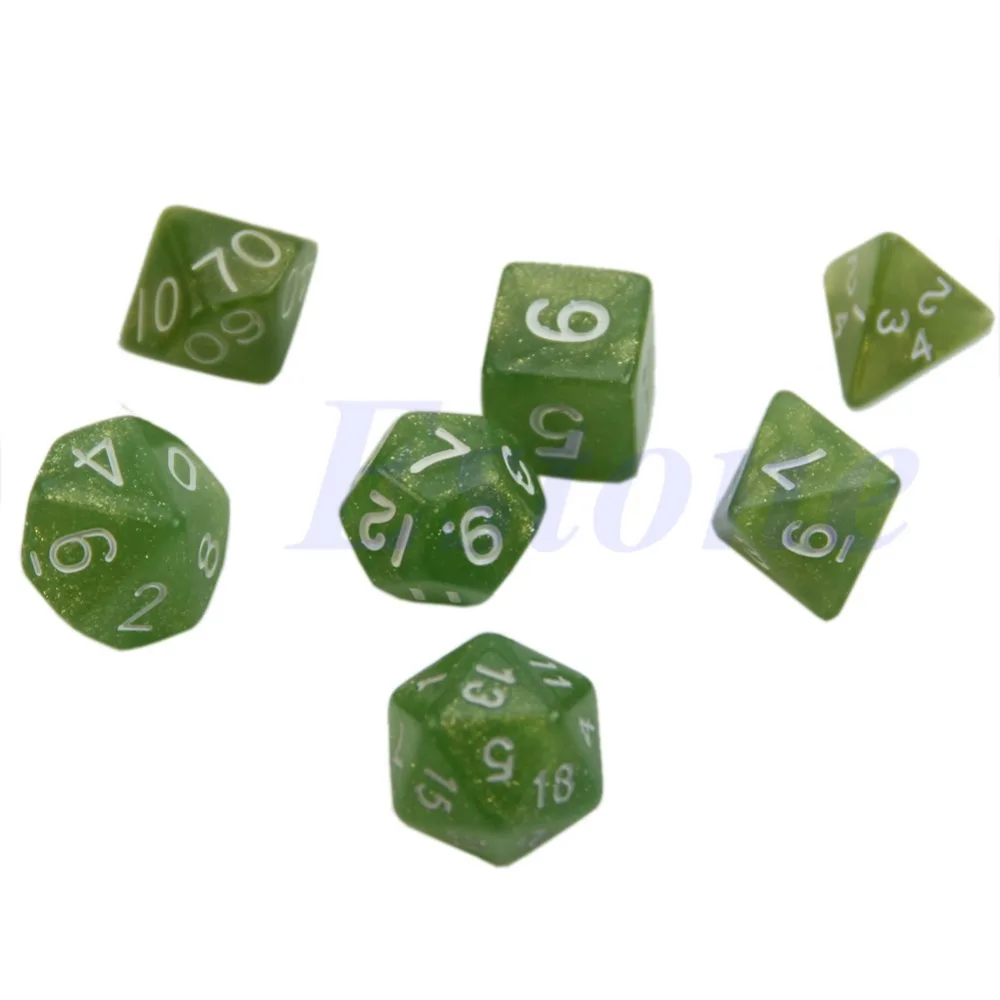 Двусторонняя игральная кость D4 D6 D8 D10 D12 D20 Подземелья и Драконы D & RPG поли Игровой