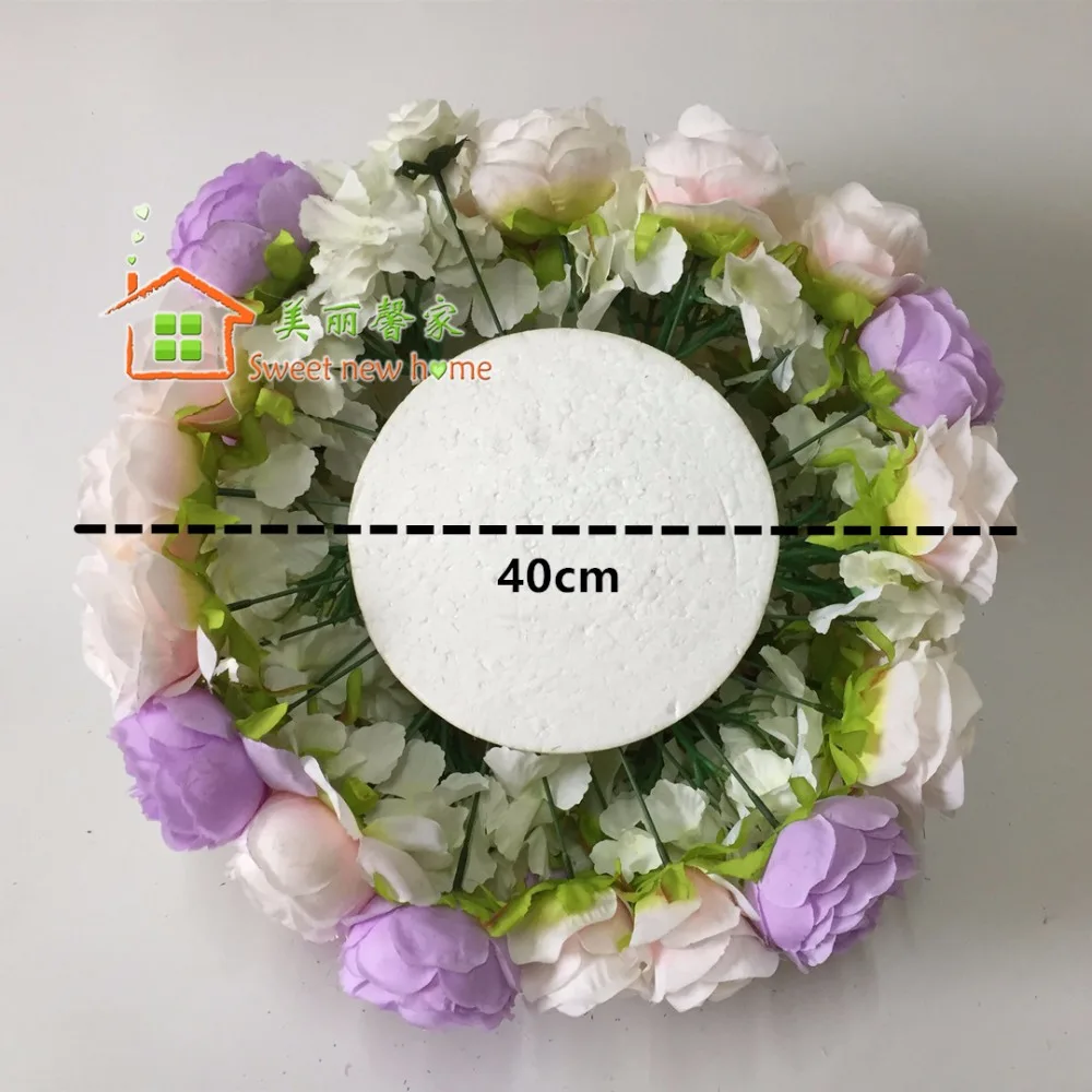 3D DIY Искусственные цветы стол центральный цветочные шары свадьба Фиолетовый Дорога свинец цветок Гортензия
