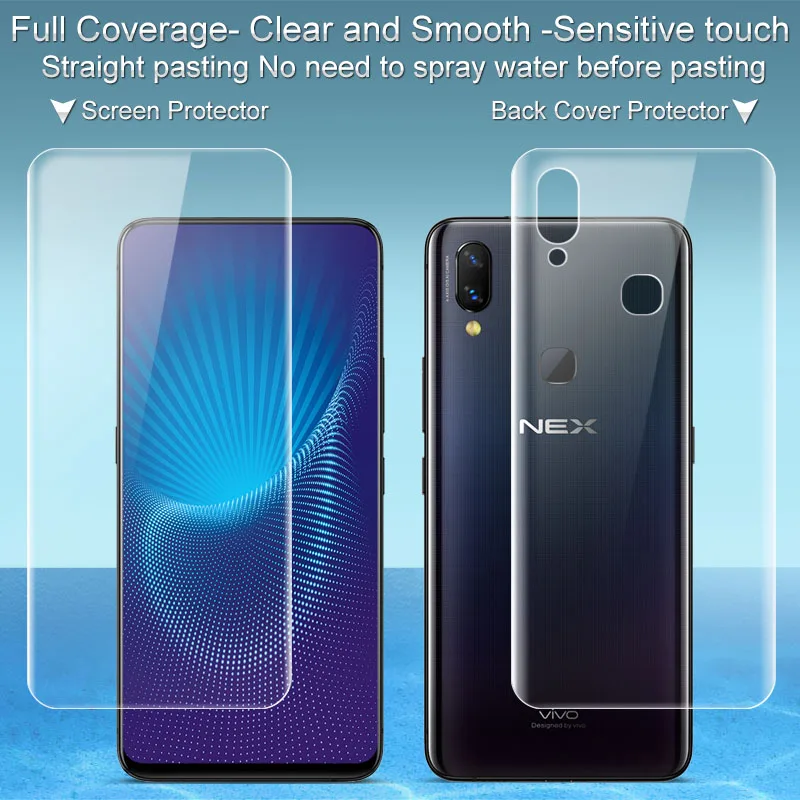 ДЛЯ vivo NEX назад фильм протектор iMAK гидрогель III охвата мягкие Защитная пленка для