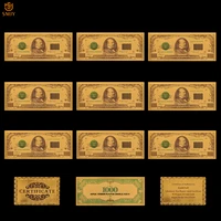 new product 2018 us 1000 dollar money gift in 24k gold foil banknote replica currency paper home office ornament collections