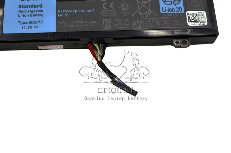Оригинальный аккумулятор JIGU 11 1 В 69Wh G05YJ для DELL Alienware 14 A14 M14X R3 R4 0G05YJ Y3PN0 8X70T |