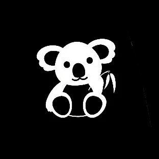 12x12 см наклейки Koala Bear с бэмбо на окно наклейка искусство стайлинга автомобиля
