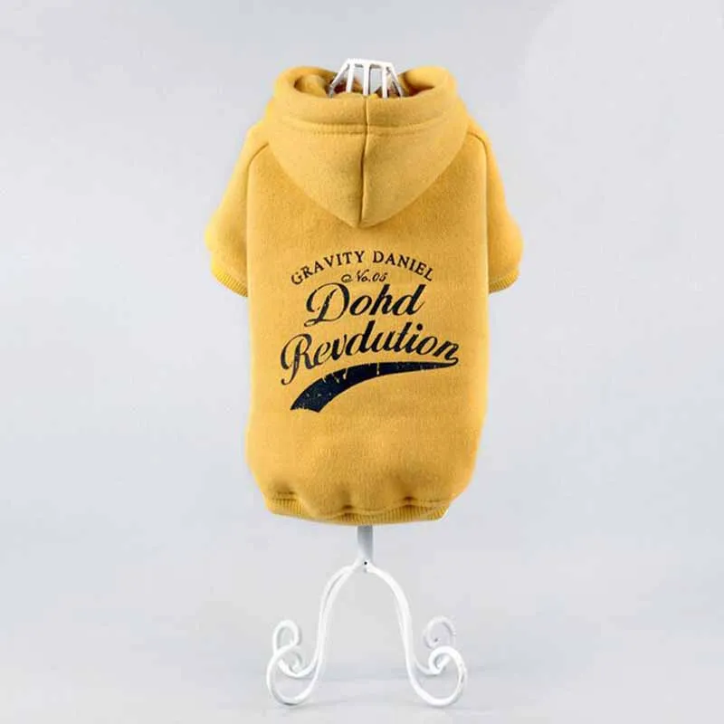 Новинка 2017 Качественные Классические однотонные толстовки для собак с карманом