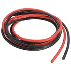 1 метр красный + 1 метр Черный силиконовый провод 7AWG 10AWG 12AWG 14AWG 16AWG 18AWG 22AWG термостойкий мягкий силиконовый кабель из силикагеля