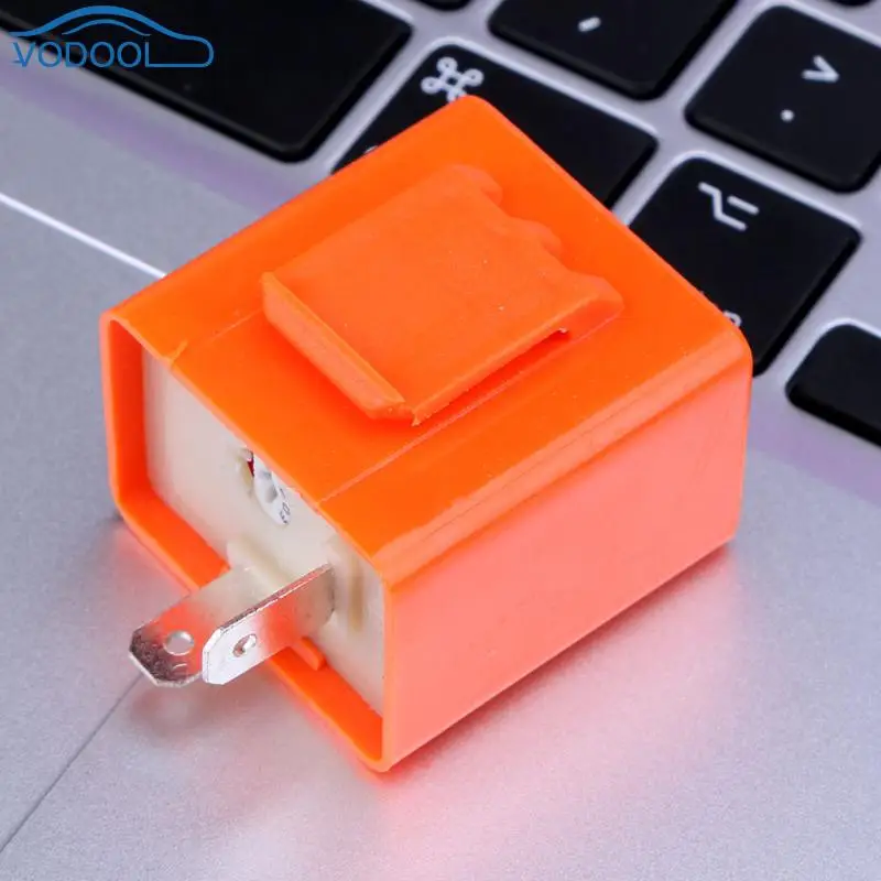 DC 12V 2 Pin Мото Светодиодный указатель поворота сигнала Реле три Шестерни частоты