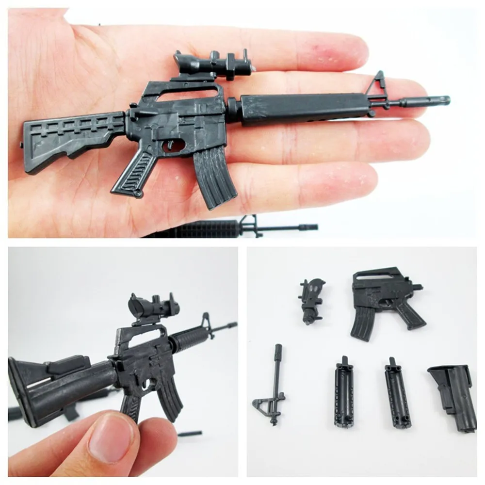 3pcs /set Mini DIY Building Blocks Toy Gun Assembly Fun Random style Gift for Children Ak47 P5 | Игрушки и хобби