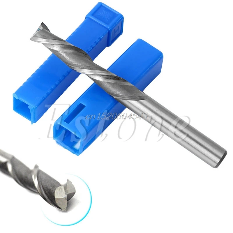 Горячая удлиненная 2 Флейта HSS & алюминиевый конец 6 мм Фрезы CNC бит Расширенный