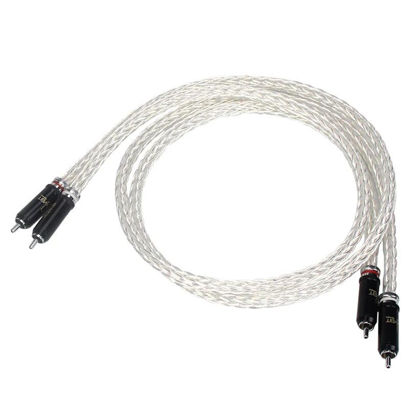 Hi-Fi 8AG золота с черным циферблатом новая версия кабель WBT-0102Ag штекер RCA разъем