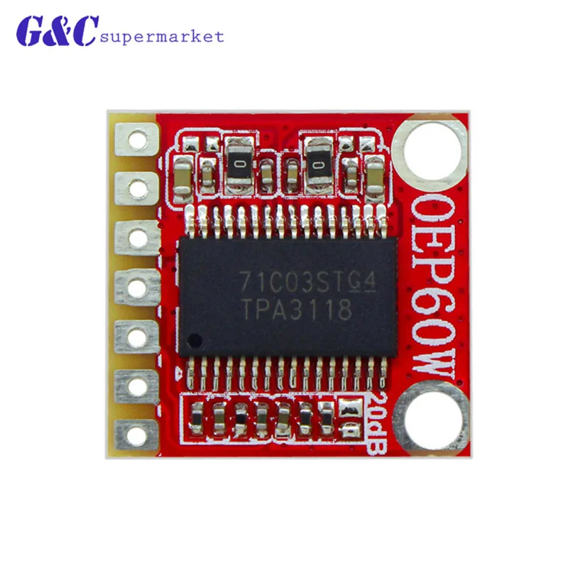OEP3W OEP30W OEP60W двухканальный цифровой усилитель плата модуль Diy Набор 30W D