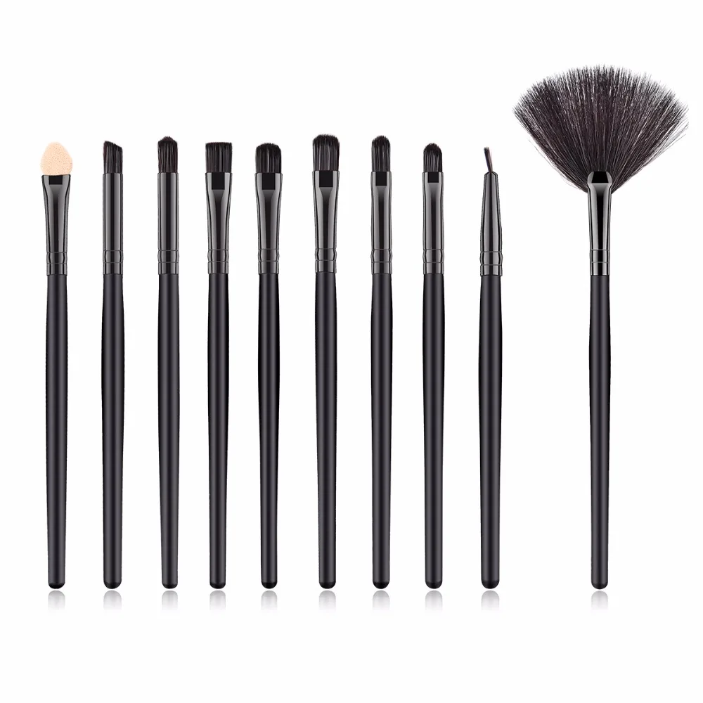 Новейший набор кистей для макияжа глаз 10 шт. губка тени век консилер бровей губ