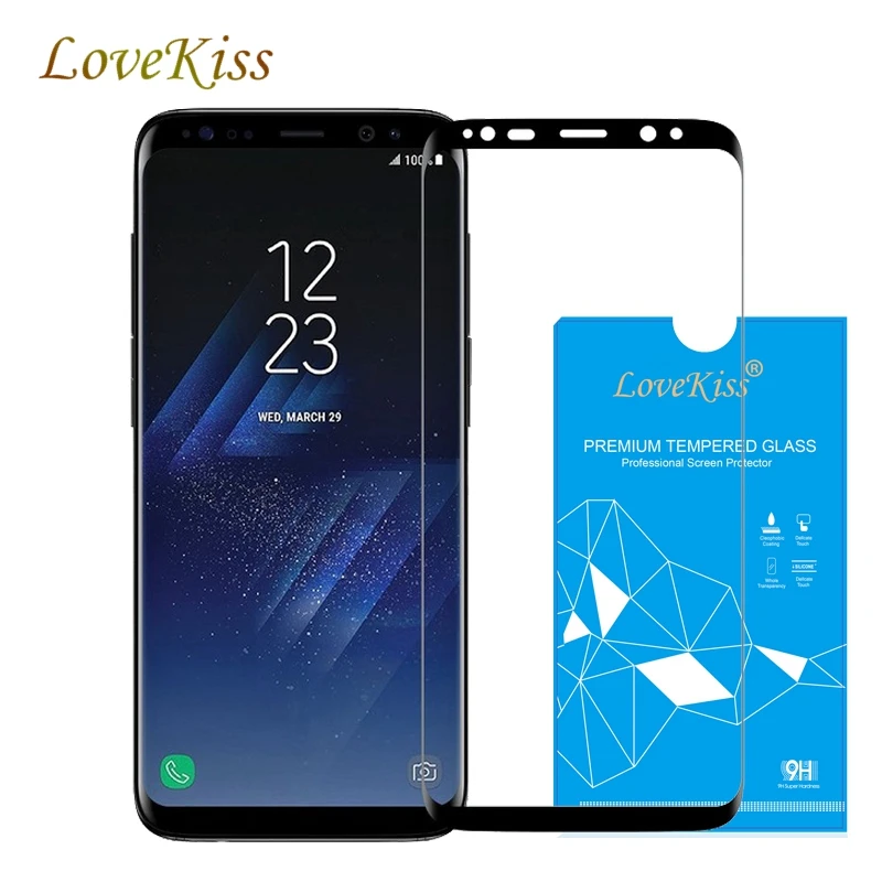 Lovekiss 9H 3D цветное Полноразмерное закаленное стекло для Samsung S6 S7 Edge S8 + Plus G950 G955 чехол