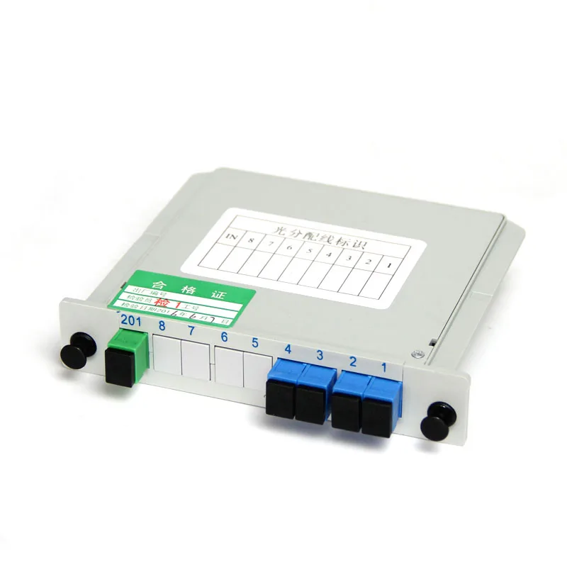 1X4 Сплиттер Волоконно-оптическая коробка FTTH PLC сплиттер с плоского типа волновода