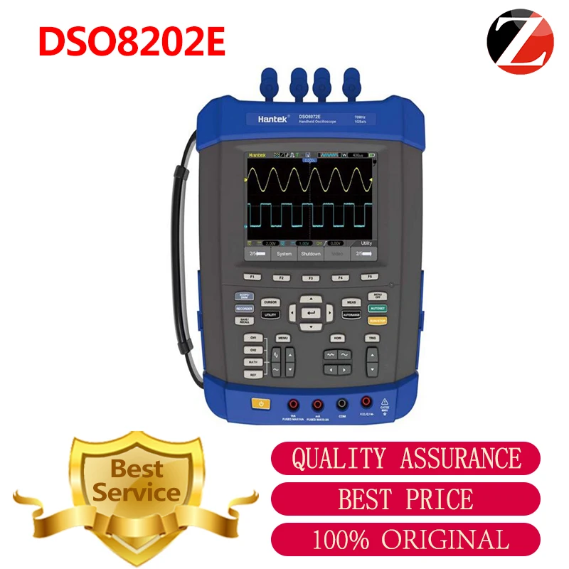 Hantek DSO8202E осциллограф 200 мГц 6in1 ручной 1GS/s 2 м глубина памяти канала 5.6 дюймов
