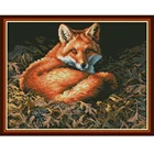 Набор для вышивки крестиком NKF с изображением животных лисы 11CT 14CT Китайская вышивка крестиком с узором Набор для вышивки для домашнего декора