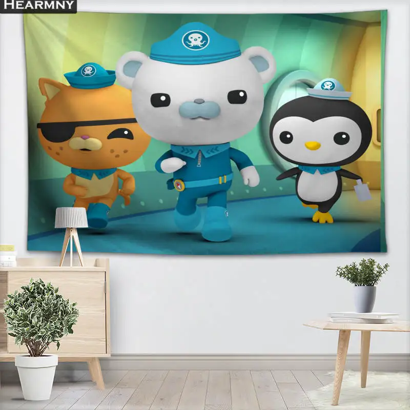Настенный настенный гобелен Octonauts домашний декоративный пляжное полотенце