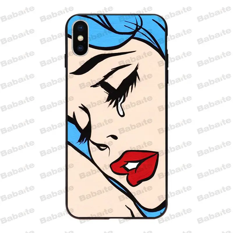 Чехол Babaite в стиле ретро комиксов для iPhone 6S 6plus 7 7plus 8 8Plus X Xs Xr XsMax 5 5S 5C SE11 11pro
