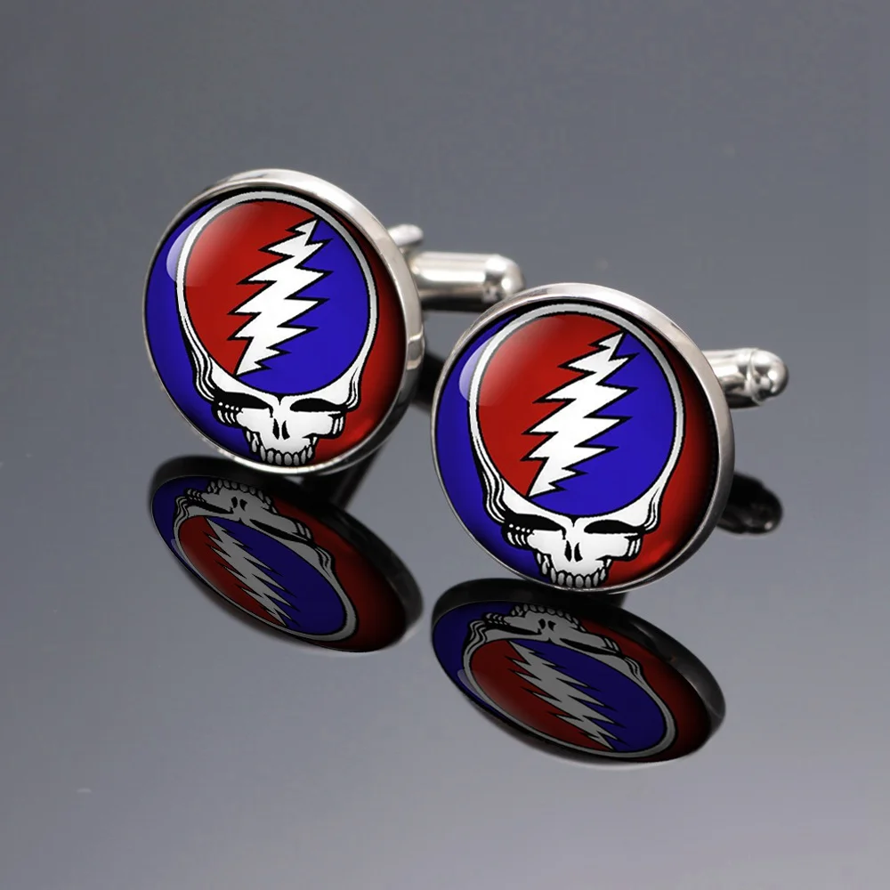 1 пара парусный спорт якорь тема Запонки 18 мм Стекло Талисманы посеребренные Медь