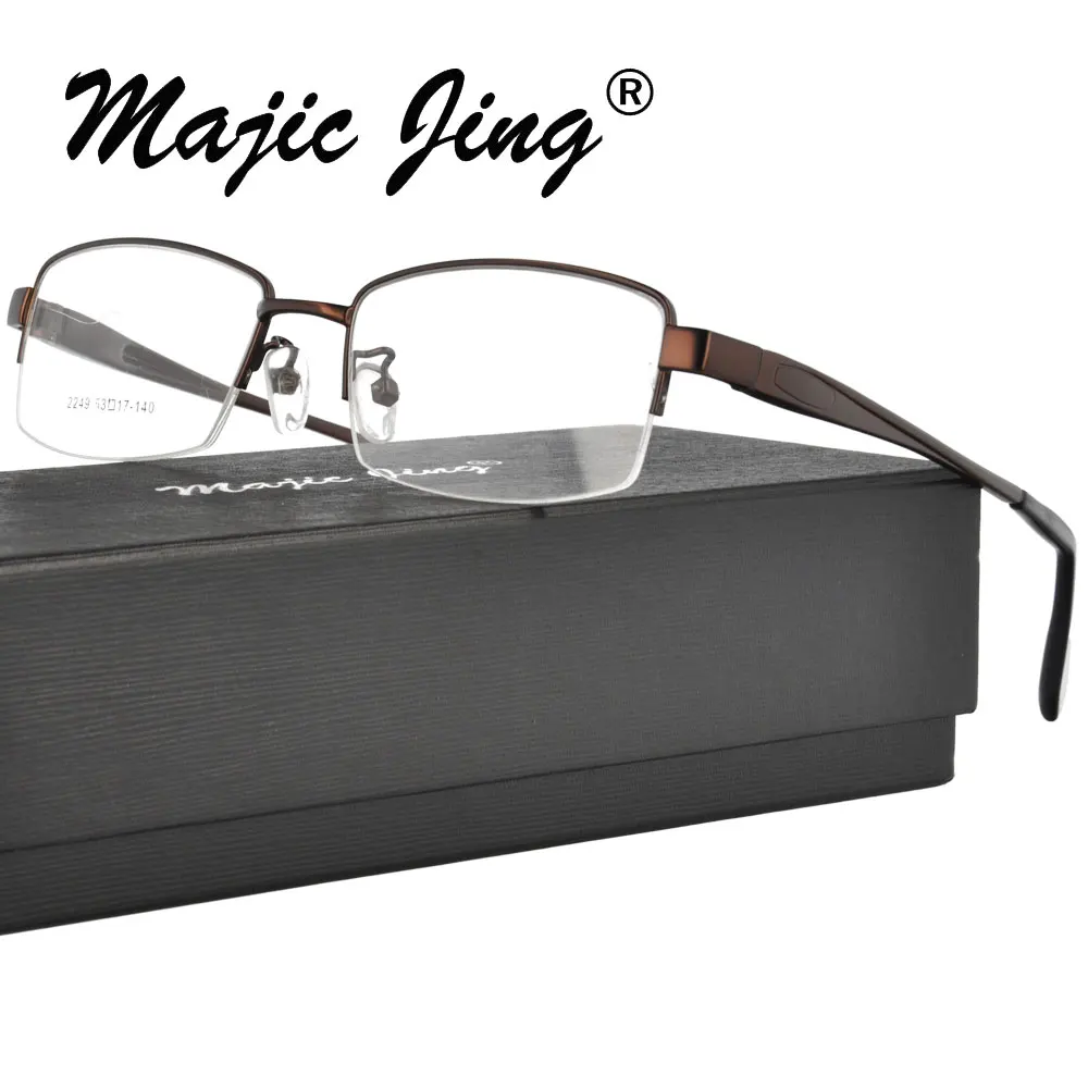 

Magic Jing Man Metal Eyeglasses Alloy Allumium RX Optical Frames Spectacle Eyewear 2249