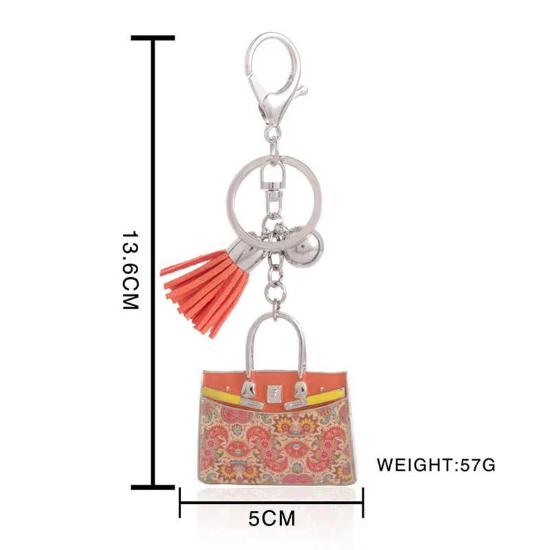 Модный эмалевый брелок из цинкового сплава для женщин и девушек Брелок Талисман