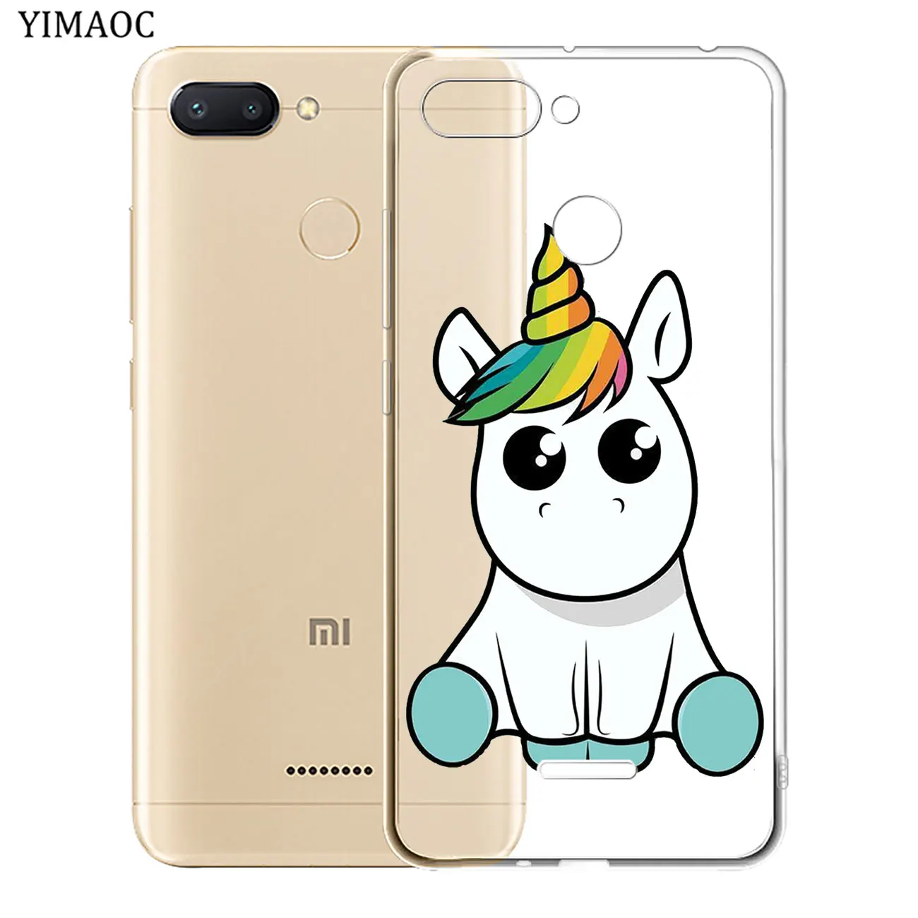YIMAOC Единорог цветок собака мопс мягкий чехол для Xiaomi Redmi K20 8A 7A 6A 5A 4A 4X S2 GO Note 8 iPhone 7 6 Plus 5 iPad Pro Plus 4 IPad Mini