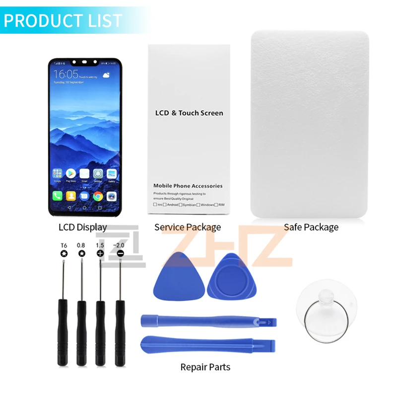 ЖК экран для 6 3 &quotHuawei Mate 20 Lite mate lite + дигитайзер сенсорной панели запчасти ремонта