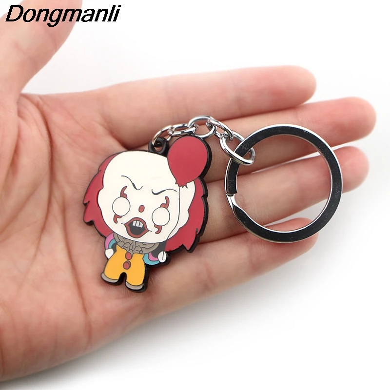 P3879 Dongmanli Stephen King's It Key Holder Милая эмалированная металлическая подвеска автомобильный брелок для ключей подарки