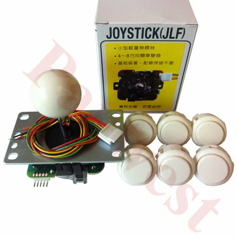 Япония оригинальная Sanwa JLF-TP-8YT джойстик+ 6 шт. OBSF-30 sunway кнопка для аркадной игры детали «сделай сам» комплекты