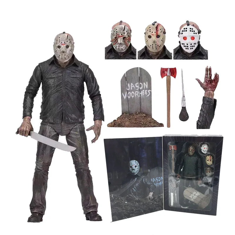 Оригинал NECA Friday 13th Jason 2009 Remake Voorhees Deluxe Edition Ultimate фигурка игрушка ужас
