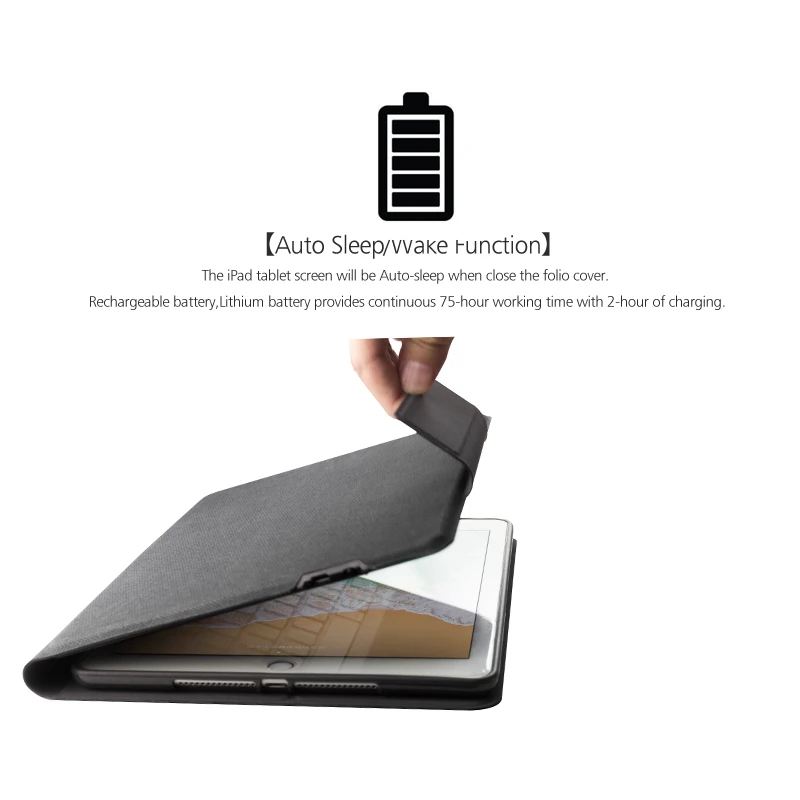 Чехол с Bluetooth клавиатурой для нового iPad 9 7 дюйма тонкий кожаный чехол премиум