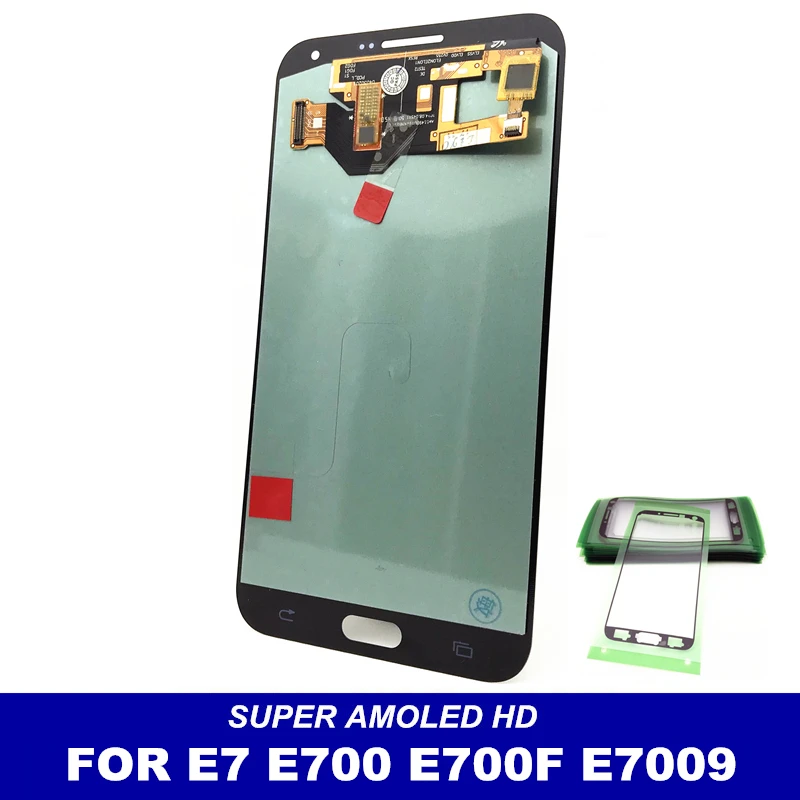 Супер AMOLED дисплей для Samsung Glaxy E7 E700 E700F E7000 E7009 Высокое качество ЖК экран дигитайзер