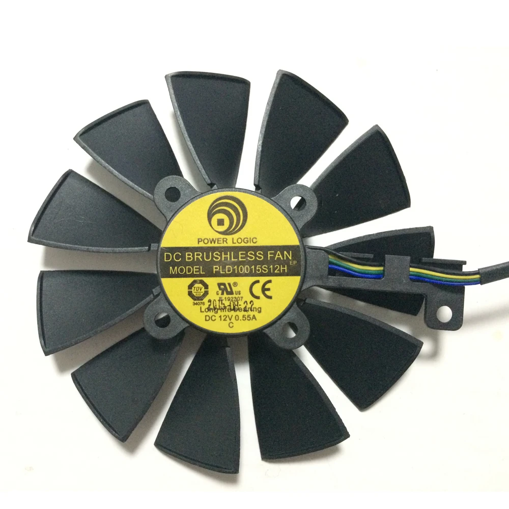 2 шт./лот FD9015U12S PLD10015S12HH 95 мм 12V 0.55A для ASUS GTX970 980 780 STRIX-R9285 Графика карты кулер вентилятор