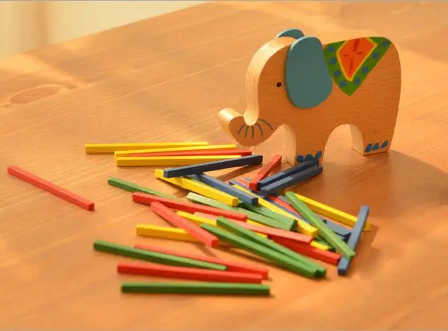 Детские Настольные игры домино башня игра Montessori игрушки 3D верблюд слон