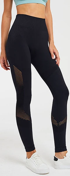 Sevencolorfit женские бесшовные легинсы с высокой талией, желтые, розовые, черные, сетчатые, открытые, сексуальные, для спортзала, спорта, фитнеса, колготки, длинные штаны