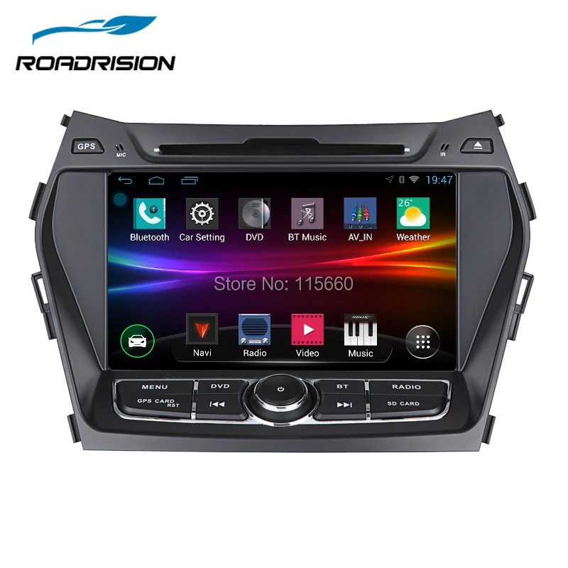 RoadRision автомобильный dvd плеер Android 6 0 GPS для Hyundai IX45/Santa Fe 2013 2014 Авто Радио Стерео