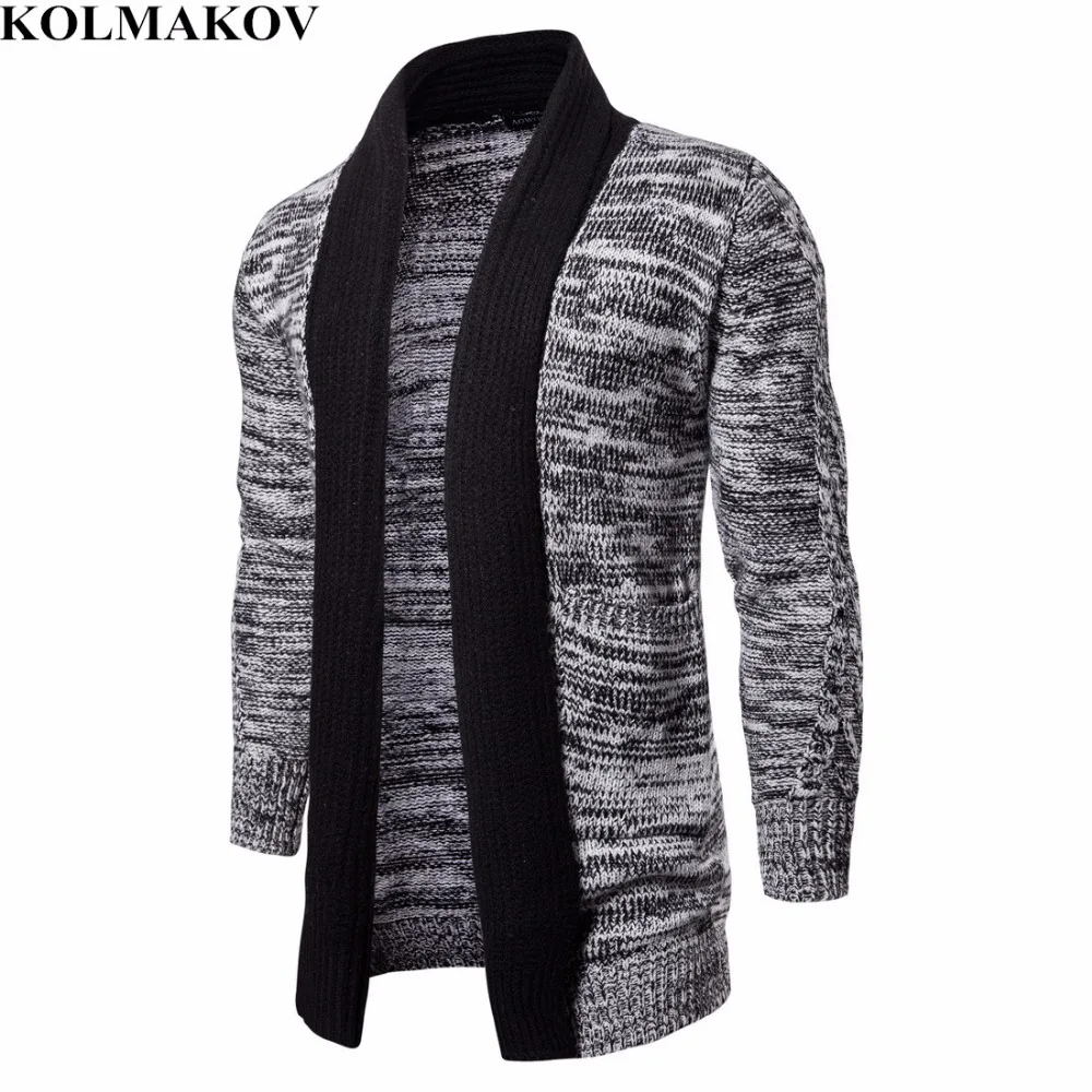 

Новинка, модный мужской кардиган, свитера, Мужской трикотажный осенний свитер, пальто, Мужская облегающая вязаная верхняя одежда, мужская о...