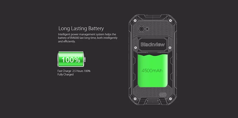 Blackview BV6000 IP68 водонепроницаемый ударопрочный мобильный телефон 4,7 дюймов Android 6,0 MTK6755 Восьмиядерный 3 ГБ 32 ГБ 13 МП gps 4G смартфон