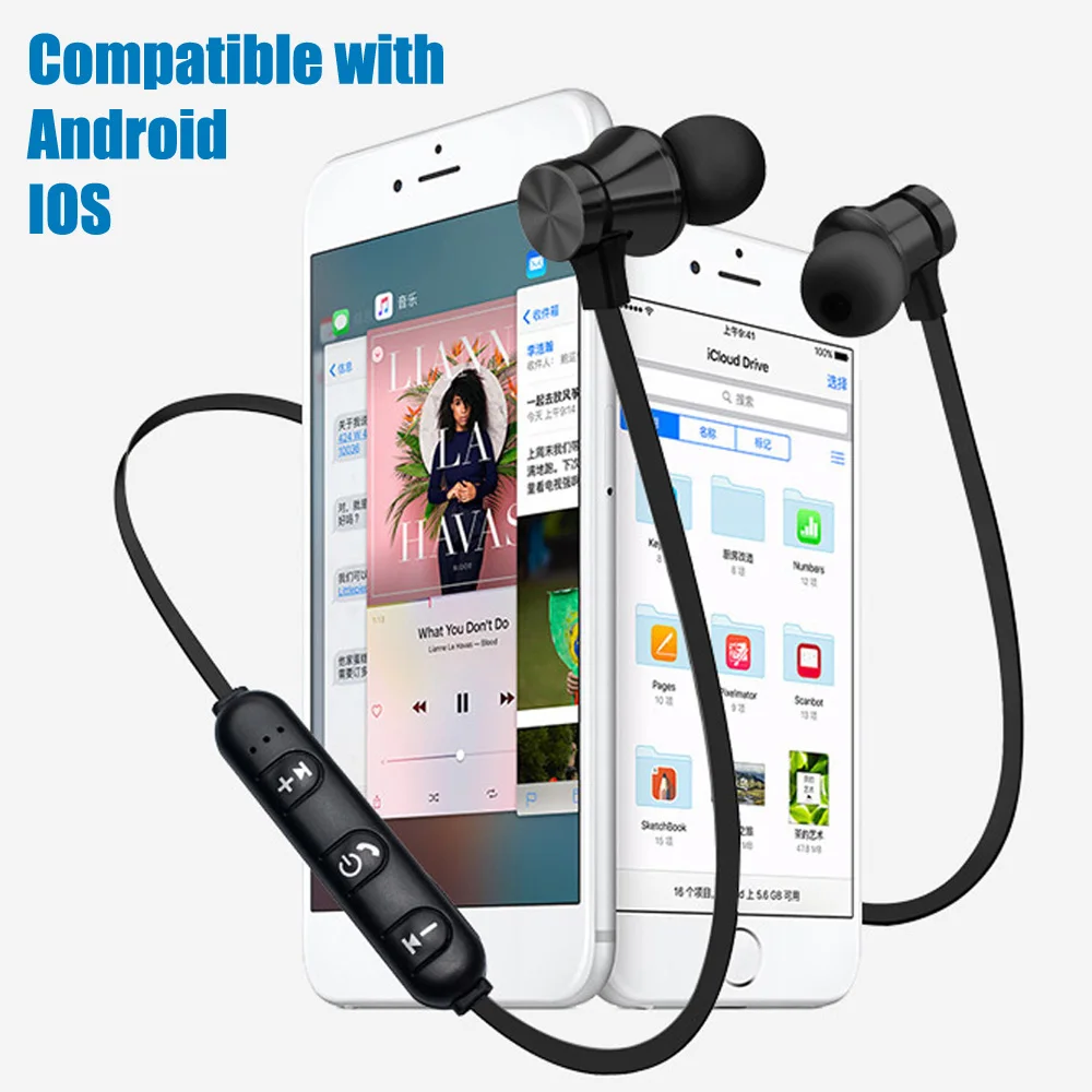 XT-11, магнитные беспроводные наушники, Bluetooth наушники, стерео, спортивные, водонепроницаемые, наушники, гарнитура с микрофоном для Xiaomi, для samsung